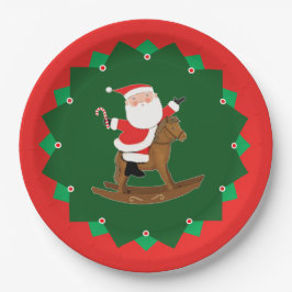 Christmas Holiday Equestrian Party Papieren Bordje