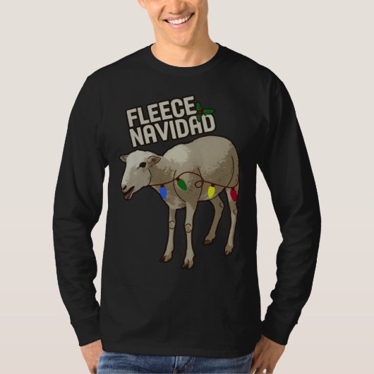 Christmas Holiday Fleece Navidad  Spanish Espanol  T-shirt (Voorkant)