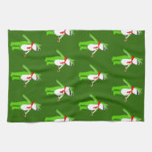 Christmas Holiday Frog Gift Kitchen Towel Theedoek (Horizontaal)