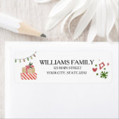 Christmas Holiday Gift  Address Label (Insitu)