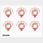 Christmas Holiday Gingerbread Cookie Exchange  Ronde Sticker (Vel)