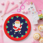 Christmas Holiday Golf Party Papieren Bordje (Feest)