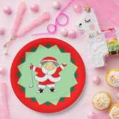 Christmas Holiday Golf Party Papieren Bordje (Feest)