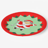 Christmas Holiday Golf Party Papieren Bordje (Gekanteld)