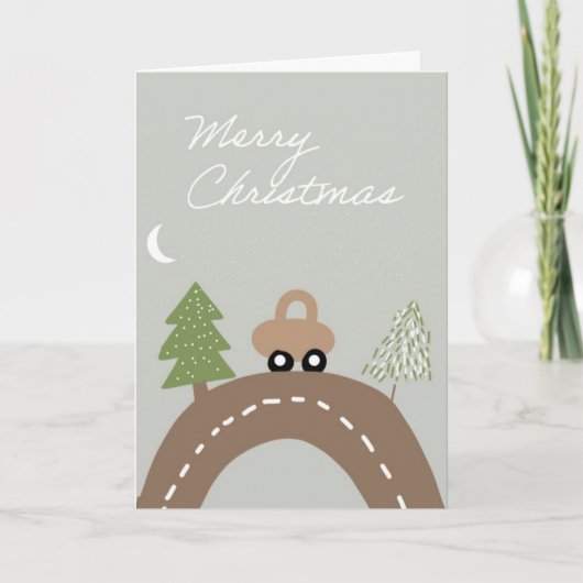 Christmas Holiday greeting card Kaart (Voorkant)