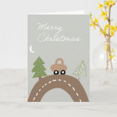 Christmas Holiday greeting card Kaart (Gele Bloem)