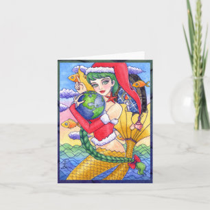 Christmas Holiday Greeting Kaart beroemd gemaakt d