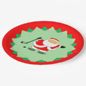 Christmas Holiday Hockey Party Papieren Bordje (Gekanteld)