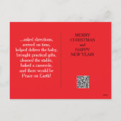 Christmas holiday humor with 3 wise women feestdagenkaart (Achterkant)