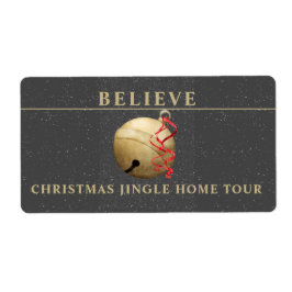 CHRISTMAS HOLIDAY JINGLE BELL ETIKET