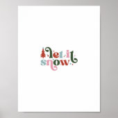 Christmas Holiday Let It Snow Poster (Voorkant)