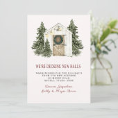 CHRISTMAS, HOLIDAY, NIEUW HUIS, Uitnodiging (Staand voorkant)