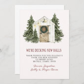 CHRISTMAS, HOLIDAY, NIEUW HUIS, Uitnodiging (Voorkant / Achterkant)