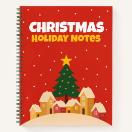 Christmas Holiday Notebook – Lined Notes Notitieboek