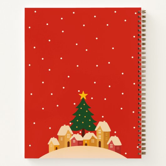 Christmas Holiday Notes – Checklist Notebook Notitieboek (Achterkant)