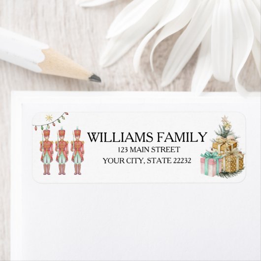 Christmas Holiday Nutcracker Address Label (Insitu)