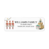 Christmas Holiday Nutcracker Address Label (Voorkant)