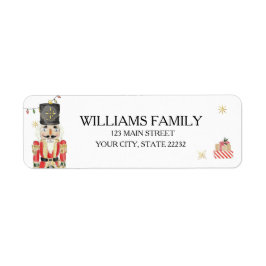 Christmas Holiday Nutcracker Address Label