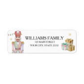 Christmas Holiday Nutcracker Address Label (Voorkant)