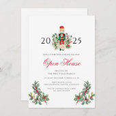 Christmas Holiday Nutcracker Open House Party Kaart (Voorkant / Achterkant)