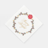 Christmas Holiday Paper Napkins Servet (Hoek)