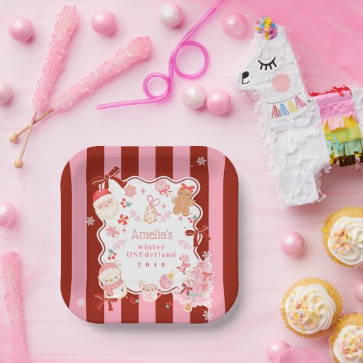 Christmas Holiday Paper Plate for Any Events Papieren Bordje (Feest)