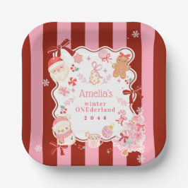 Christmas Holiday Paper Plate for Any Events Papieren Bordje
