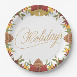 Christmas Holiday Paper Plates – Festive Dinner Papieren Bordje