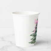 Christmas Holiday Party Oh What Fun Pink Papieren Bekers (Rechts)