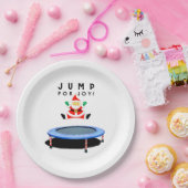 Christmas Holiday Party Trampoline Papieren Bordje (Feest)