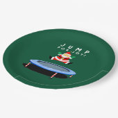 Christmas Holiday Party Trampoline Papieren Bordje (Gekanteld)
