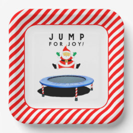 Christmas Holiday Party Trampoline Papieren Bordje