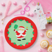 Christmas Holiday Pickleball Party Papieren Bordje (Feest)