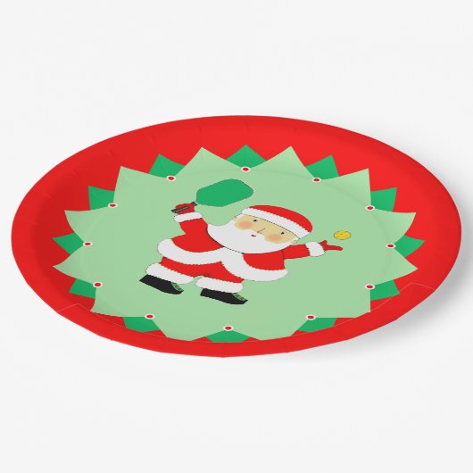 Christmas Holiday Pickleball Party Papieren Bordje (Gekanteld)