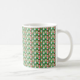CHRISTMAS HOLIDAY RED & GROEN ALPACAS KOFFIEMOK
