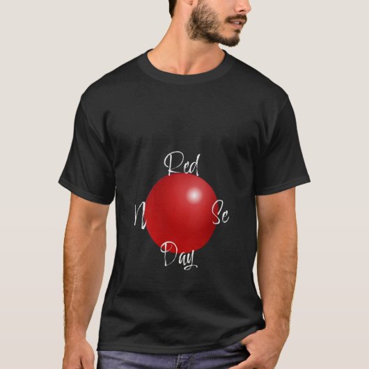 Christmas Holiday Rudolf Reindeer Red Nose Hunting T-shirt (Voorkant)