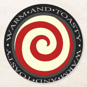 CHRISTMAS HOLIDAY SNOEP SWIRL ROUND PAPER ONDERZET RONDE KARTONNEN ONDERZETTER