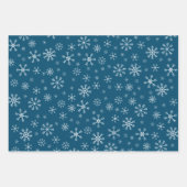Christmas Holiday Snowflakes Red Green Blue White Inpakpapier Vel (Voorkant)