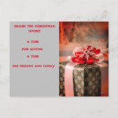 Christmas Holiday Story Briefkaart (Achterkant)