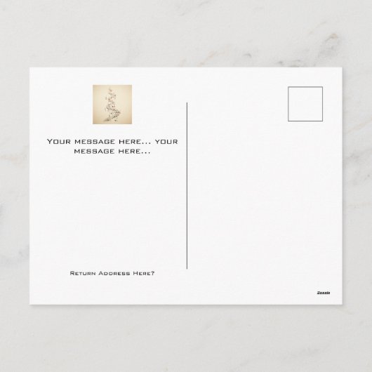 Christmas Holiday Street Musicians Briefkaart (Achterkant)