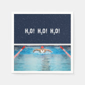 Christmas Holiday Swimming Party Servet (Voorkant)