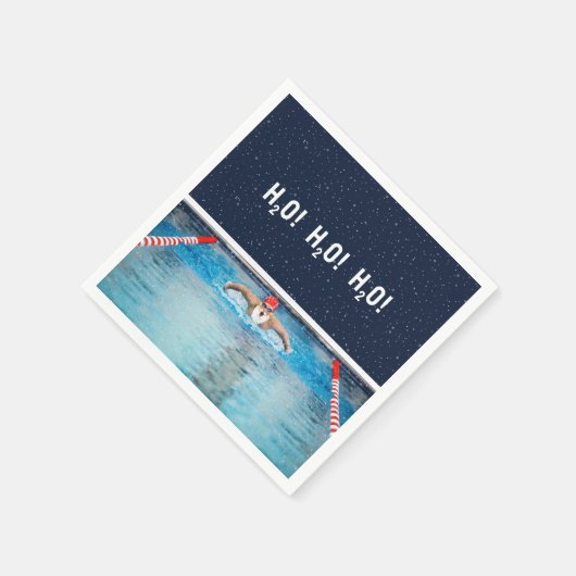 Christmas Holiday Swimming Party Servet (Hoek)