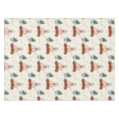 Christmas Holiday Table Cloth Animal Illustration  Tafelkleed (Voorkant (Horizontaal))