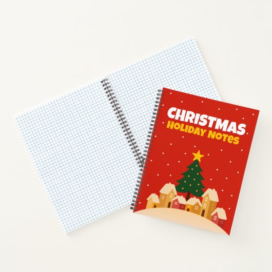 Christmas Holiday Traditions Notebook Graph Notes Notitieboek (Binnen)