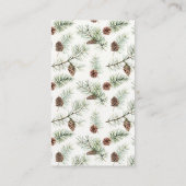 Christmas Holiday Wreath Baby shower Informatiekaartje (Achterkant)