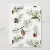 Christmas Holiday Wreath Baby shower Kaart (Achterkant)