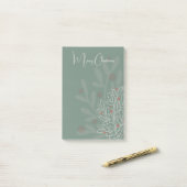 Christmas holidays abstract floral design post-it® notes (Op bureau)