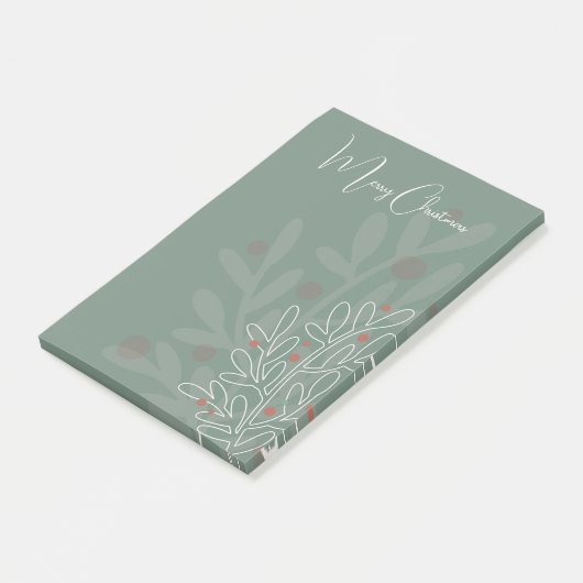 Christmas holidays abstract floral design post-it® notes (Schuin)