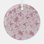 Christmas holidays glas ornament (Voorkant)