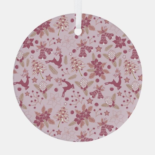 Christmas holidays glas ornament (Achterkant)